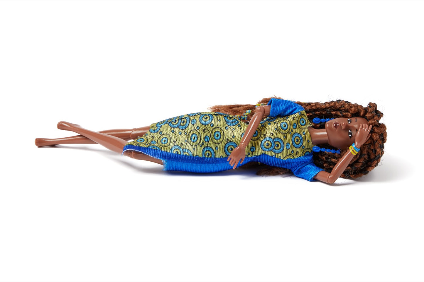 Kiraa – African Princess Doll with Handmade Braids | 11 cm Empowerment Toy image 4