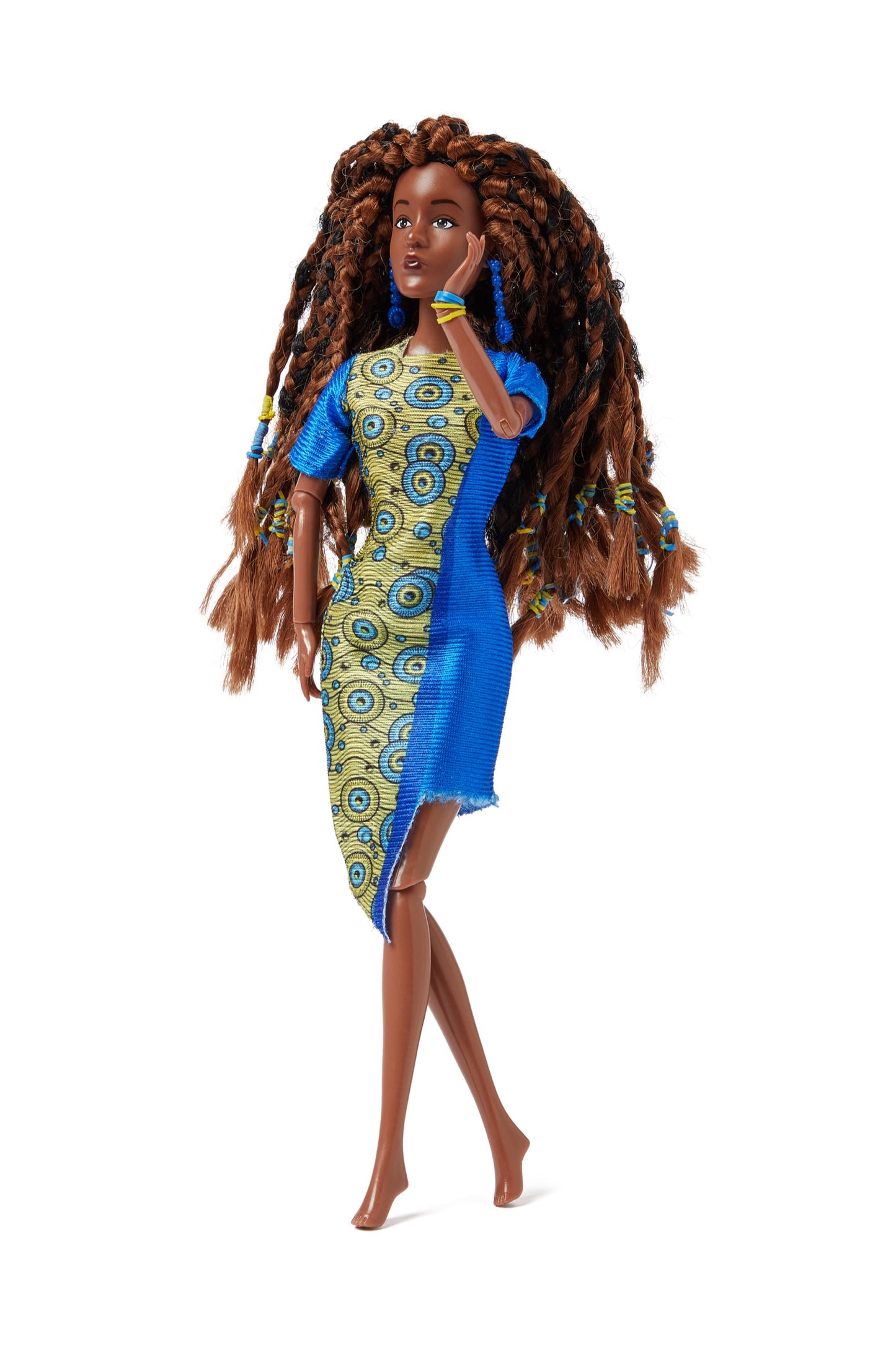 Kiraa – African Princess Doll with Handmade Braids | 11 cm Empowerment Toy image 3