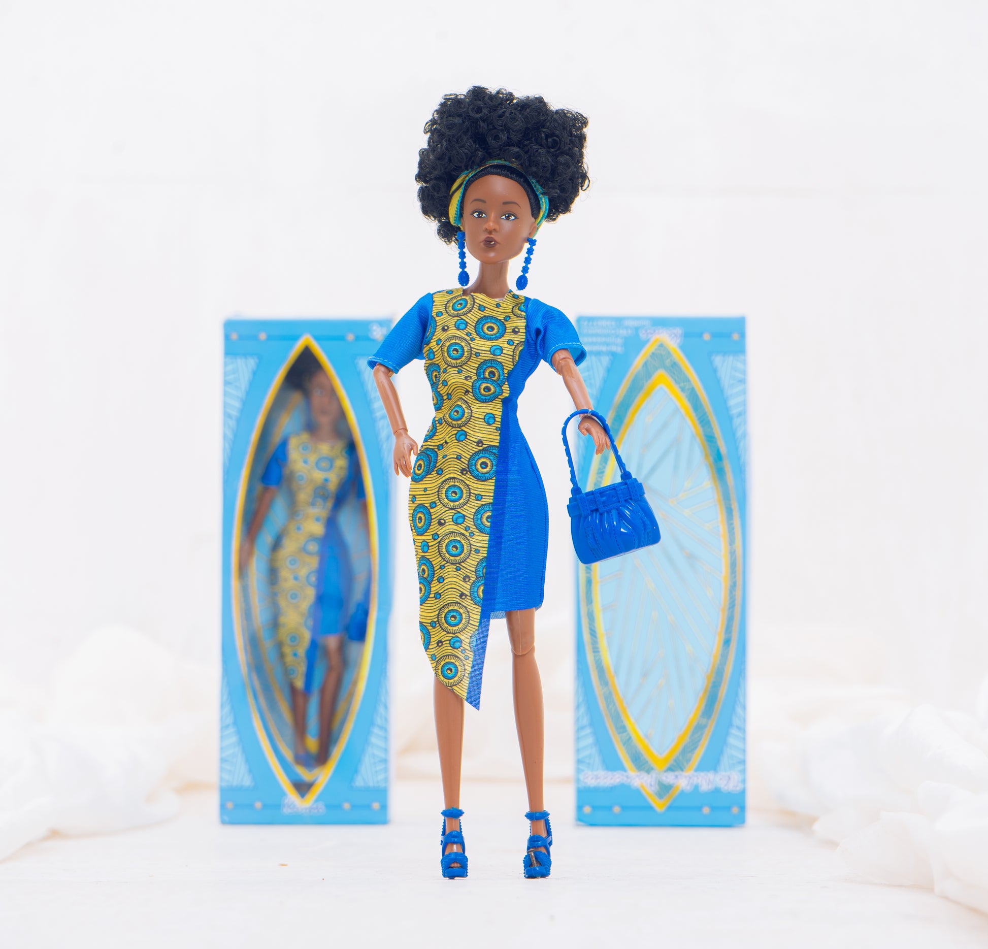 Kiraa Black doll close-up showing braidable hair