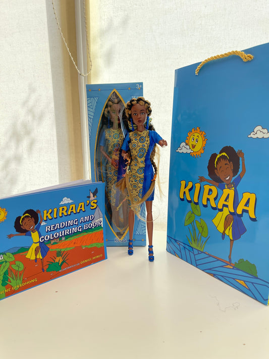 Kiraa doll and Black history book for children