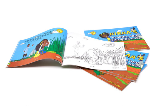 Kiraa Reading and Colouring Book – Nubian Princesses image 1